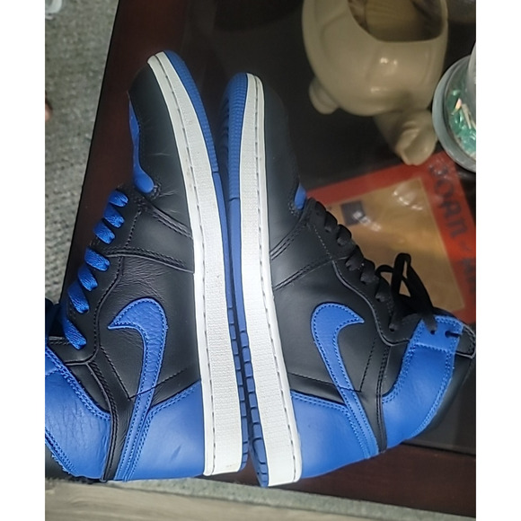 Nike Retro Jordan 1 Mid Black Royal Blue Size 9 Mens 555088-007 2017 main image 8